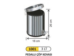 PEDALLI ÇÖP KOVASI 3LT 1001