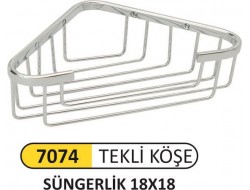 SÜNGERLİK TEKLİ AÇIK 18X18 PİRİNÇ 7074