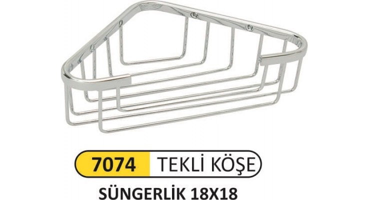 SÜNGERLİK TEKLİ AÇIK 18X18 PİRİNÇ 7074