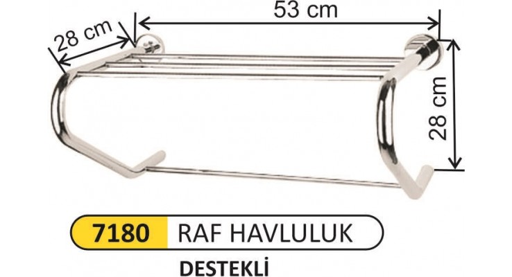 DESTEKLİ RAF HAVLULUK 7180