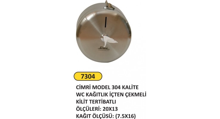 KROM İÇTEN ÇEKMELİ WC KAĞITLIK 7304