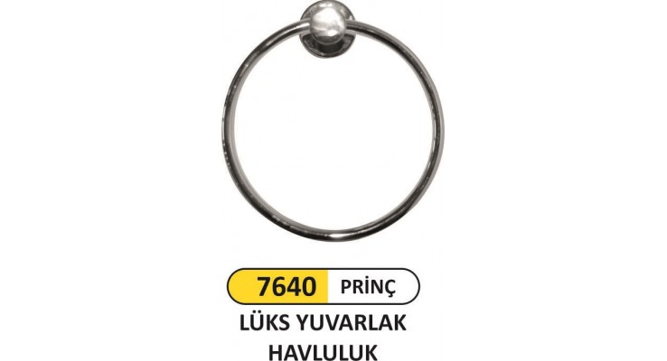 LÜKS PİRİNÇ YUVARLAK HAVLULUK 7640