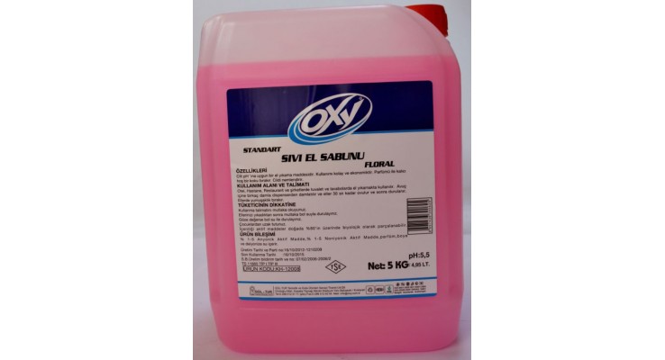 OXY STANDART SIVI EL SABUNU PEMBE 5 KG