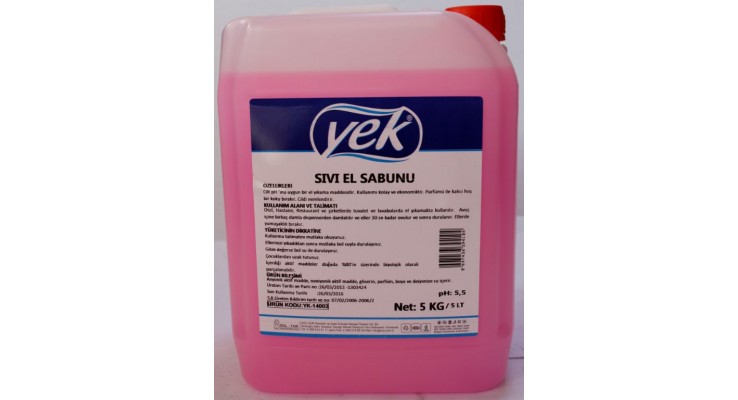 YEK SIVI EL SABUNU PEMBE 5 KG